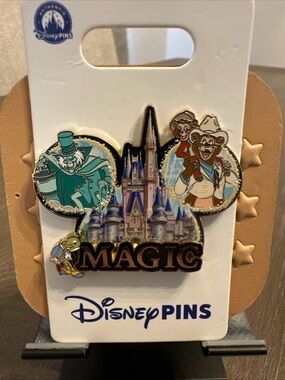 Disney WDW Magic Kingdom Hat Pin Haunted Mansion Country Bear Jamboree Jiminy